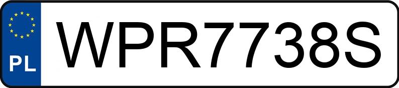 Numer rejestracyjny WPR 7738S posiada MAZDA 6 - WPR7738S