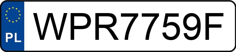 Numer rejestracyjny WPR 7759F posiada BMW 318 - WPR7759F