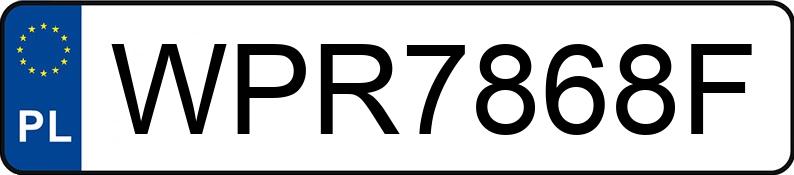 Numer rejestracyjny WPR 7868F posiada MITSUBISHI Lancer Evolution X 2.0 MR`08 E4 MR - WPR7868F