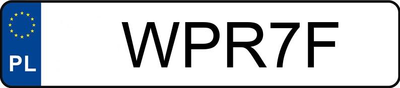 Numer rejestracyjny WPR 7F posiada ALPINE-RENAULT D 50 - WPR7F Numer rejestracyjny WPR 7F posiada ALPINE-RENAULT D 50 - WPR7F