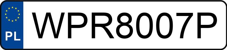 Numer rejestracyjny WPR 8007P posiada AUDI A5 Sportback 2.0 TDi MR`16 E6 B9 A5 Sportback 2.0 TDi MR`16 E6 B9 - WPR8007P