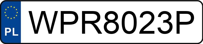 Numer rejestracyjny WPR 8023P posiada VOLKSWAGEN/JEGGER CRAFTER - WPR8023P