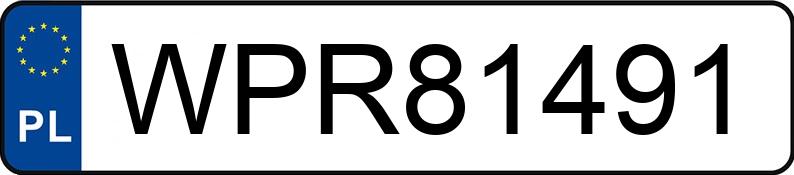 Numer rejestracyjny WPR 81491 posiada TOYOTA YARIS HYBRID - WPR81491
