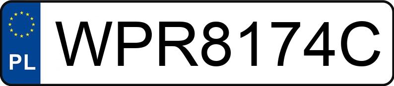 Numer rejestracyjny WPR 8174C posiada VOLKSWAGEN 1200 - WPR8174C