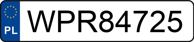 Numer rejestracyjny WPR 84725 posiada TOYOTA Avensis Avensis 2.0 D-4D Sol - WPR84725