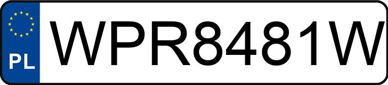 Numer rejestracyjny WPR 8481W posiada AUDI A3 1.6 TDi DPF MR`12 E5 8V Ambition - WPR8481W