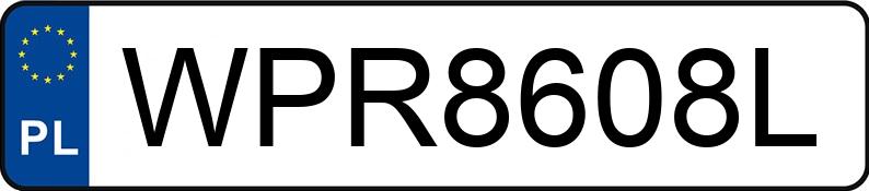 Pirat drogowy w pojeździe o numerach rejestracyjnych WPR8608L