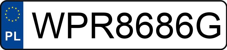 Numer rejestracyjny WPR 8686G posiada BMW 328i MR`12 E5 F30 xDrive - WPR8686G