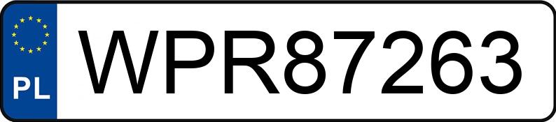 Numer rejestracyjny WPR 87263 posiada OPEL Astra III 1.7 CDTI MR`04 E4 Enjoy - WPR87263