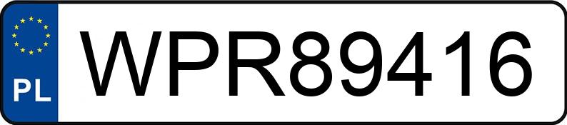 Numer rejestracyjny WPR 89416 posiada SKODA SUPERB - WPR89416