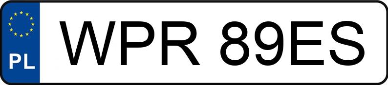 Numer rejestracyjny WPR 89ES posiada TOYOTA Yaris 1.0 MR`99 Base Plus - WPR89ES Numer rejestracyjny WPR 89ES posiada TOYOTA Yaris 1.0 MR`99 Base Plus - WPR89ES