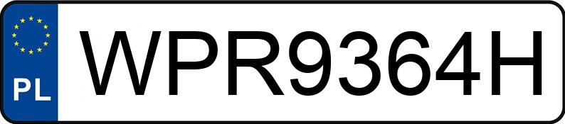Numer rejestracyjny WPR 9364H posiada LEXUS GS 300 MR`05 E4 Classic - WPR9364H