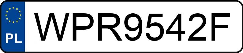 Numer rejestracyjny WPR 9542F posiada CITROEN Xsara Picasso 1.6 HDI MR`04 E4 SX Pack - WPR9542F