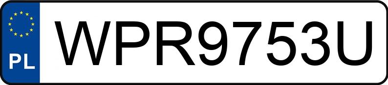 Numer rejestracyjny WPR 9753U posiada HONDA CR-V 2.0 MR`97 E2 RVS - WPR9753U