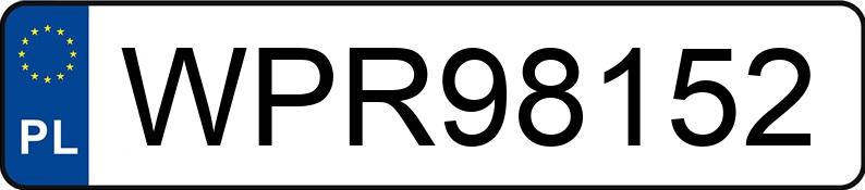 Numer rejestracyjny WPR 98152 posiada FORD Mondeo 1.8 MR`04 E3 Sport - WPR98152