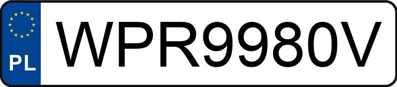 Numer rejestracyjny WPR 9980V posiada VOLVO FH VTC3T - WPR9980V