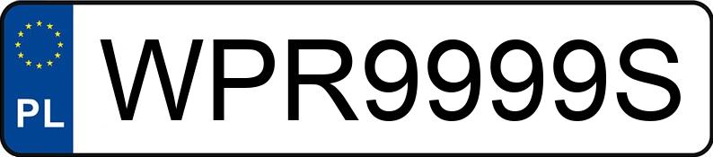 Numer rejestracyjny WPR 9999S posiada AUDI A6 Allroad TDI MR`12 E5 4G Tiptronic - WPR9999S