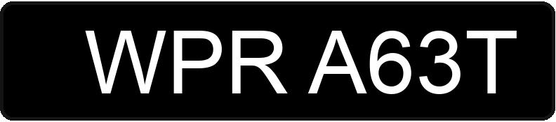 Numer rejestracyjny WPR A63T posiada ROMET 50 - WPRA63T Numer rejestracyjny WPR A63T posiada ROMET 50 - WPRA63T