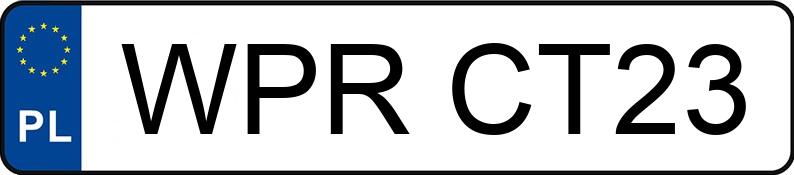 Numer rejestracyjny WPR CT23 posiada SKODA FABIA SEDAN - WPRCT23 Numer rejestracyjny WPR CT23 posiada SKODA FABIA SEDAN - WPRCT23