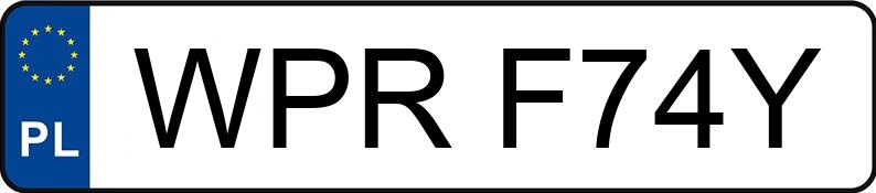 Numer rejestracyjny WPR F74Y posiada BMW Skutery C 650 GT - WPRF74Y