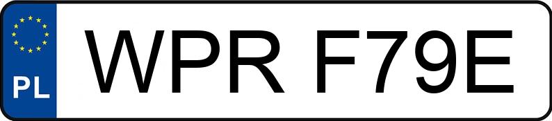 Numer rejestracyjny WPR F79E posiada YAMAHA Sportowe do 600 ccm R 125 - WPRF79E