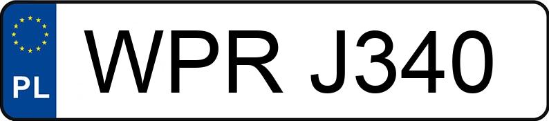 Numer rejestracyjny WPR J340 posiada RENAULT Clio II 1.4 MR`98 RXE - WPRJ340