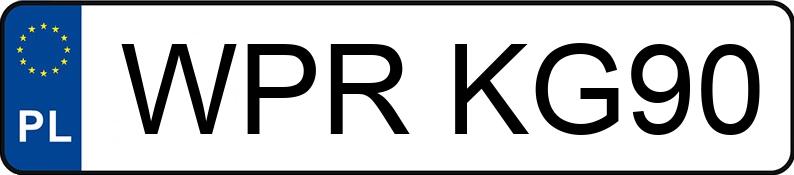 Il numero di registrazione WPR KG90 ha LEXUS IS 250 MR`06 E4 Prestige - WPRKG90