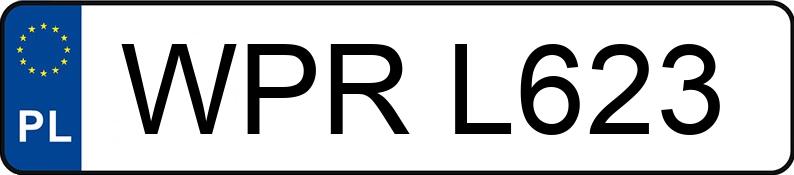Numer rejestracyjny WPR L623 posiada SUZUKI SWIFT - WPRL623 Numer rejestracyjny WPR L623 posiada SUZUKI SWIFT - WPRL623