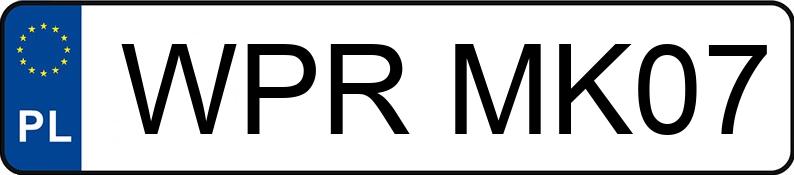 Numer rejestracyjny WPR MK07 posiada BMW 330i Coupe Kat. MR`02 E3 E46 Ci - WPRMK07