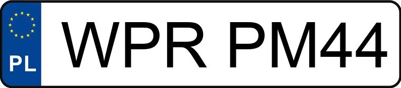 Numer rejestracyjny WPR PM44 posiada VOLKSWAGEN Golf IV 1.9 TDI MR`97 GTI - WPRPM44