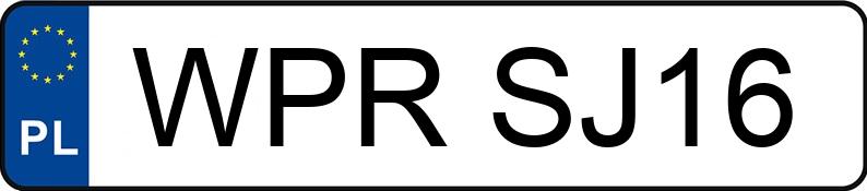 Numer rejestracyjny WPR SJ16 posiada BMW 530 D - WPRSJ16 Numer rejestracyjny WPR SJ16 posiada BMW 530 D - WPRSJ16