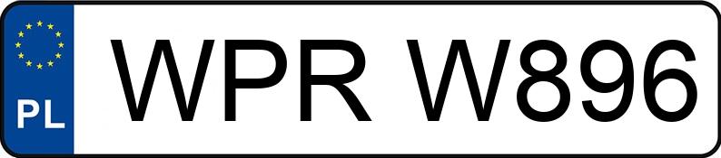 Numer rejestracyjny WPR W896 posiada SAM SAM - WPRW896