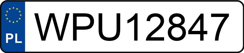 Numer rejestracyjny WPU 12847 posiada AUDI A4 - WPU12847 Numer rejestracyjny WPU 12847 posiada AUDI A4 - WPU12847