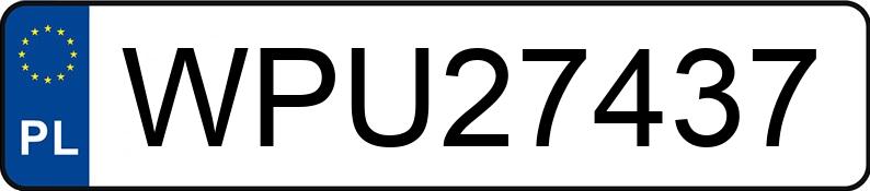 Numer rejestracyjny WPU 27437 posiada TOYOTA COROLLA VERSO 2.0 - WPU27437