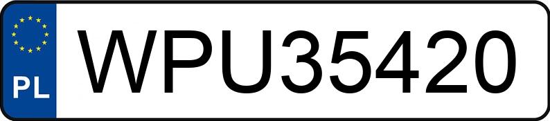 Numer rejestracyjny WPU 35420 posiada VOLKSWAGEN Golf V 1.4 MR`03 E4 Trendline - WPU35420