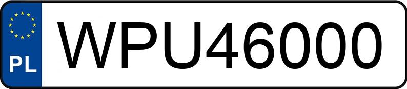 Numer rejestracyjny WPU 46000 posiada VOLKSWAGEN GOLF - WPU46000 Numer rejestracyjny WPU 46000 posiada VOLKSWAGEN GOLF - WPU46000