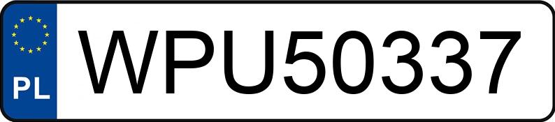 Numer rejestracyjny WPU 50337 posiada FORD FOCUS - WPU50337