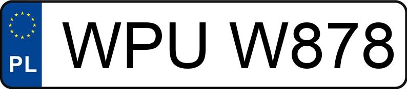 Numer rejestracyjny WPU W878 posiada FORD FOCUS - WPUW878
