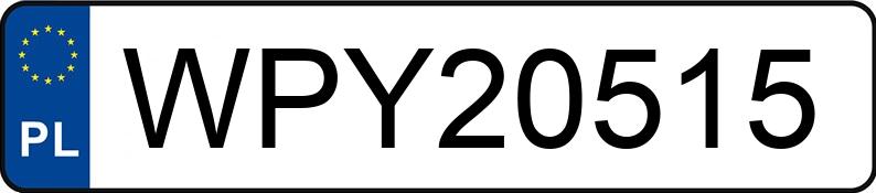 Numer rejestracyjny WPY 20515 posiada RENAULT MEGANE SCENIC - WPY20515