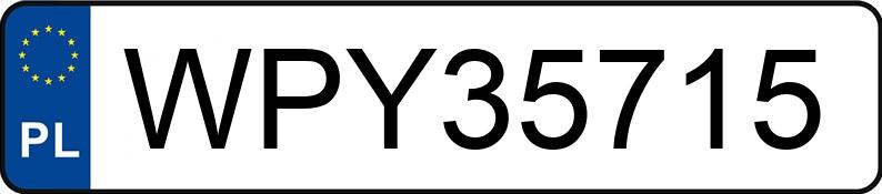 Numer rejestracyjny WPY 35715 posiada MERCEDES-BENZ 180 B - WPY35715