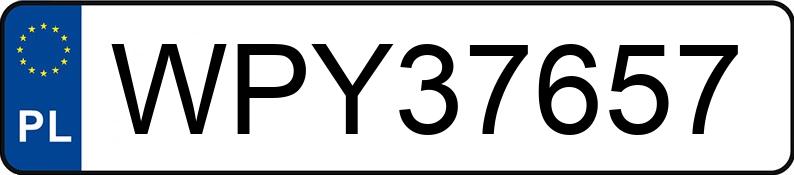 Numer rejestracyjny WPY 37657 posiada FIAT Uno 45 Kat. MR`90 ie - WPY37657