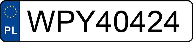 Numer rejestracyjny WPY 40424 posiada SEAT LEON - WPY40424