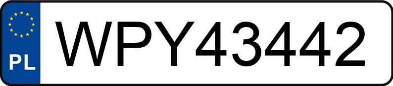 Numer rejestracyjny WPY 43442 posiada BMW 520 I - WPY43442