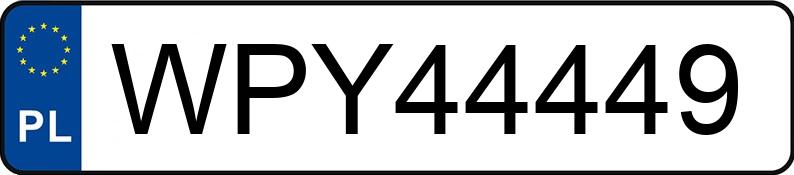 Numer rejestracyjny WPY 44449 posiada BMW 520i Kat. MR`01 E39 520i Kat. MR`01 E39 - WPY44449