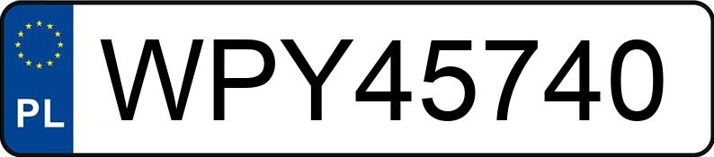 Numer rejestracyjny WPY 45740 posiada SEAT LEON - WPY45740