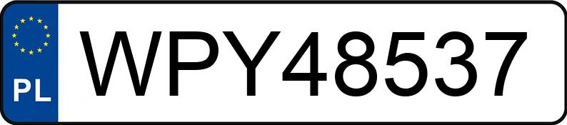 Numer rejestracyjny WPY 48537 posiada BMW 530 Touring Diesel MR`03 E3 E61 530 Touring Diesel MR`03 E3 E61 - WPY48537