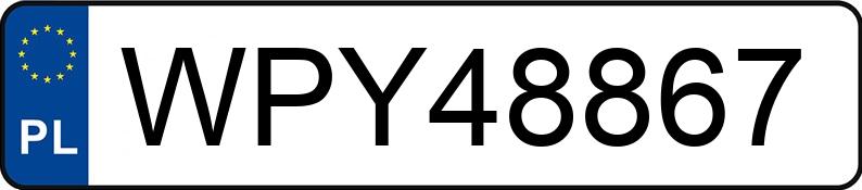 Numer rejestracyjny WPY 48867 posiada BMW X1 2.0 Diesel MR`10 E5 E84 xDrive23d - WPY48867