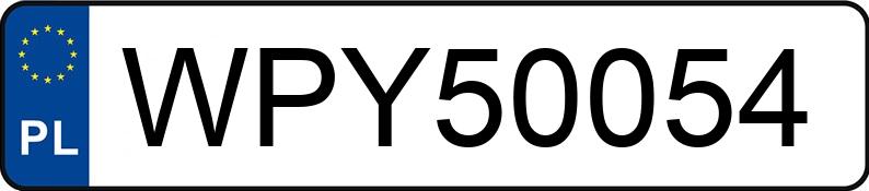 Numer rejestracyjny WPY 50054 posiada MERCEDES-BENZ CLA 250 - WPY50054