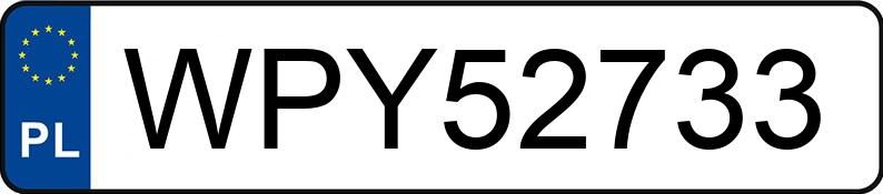 Numer rejestracyjny WPY 52733 posiada TOYOTA Yaris 1.5 MR`17 E6c Life - WPY52733