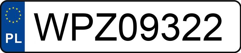 Numer rejestracyjny WPZ 09322 posiada HONDA CRX - WPZ09322